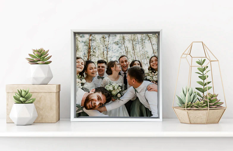 Framed Canvas Prints: Frame your canvas for a classic, gallery-style look. Choose from 4 stunning colours & personalise your creation.