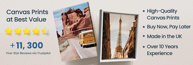 High Quality Canvas Prints, Buy Now Pay Later, Made in UK, Over 10 years experience